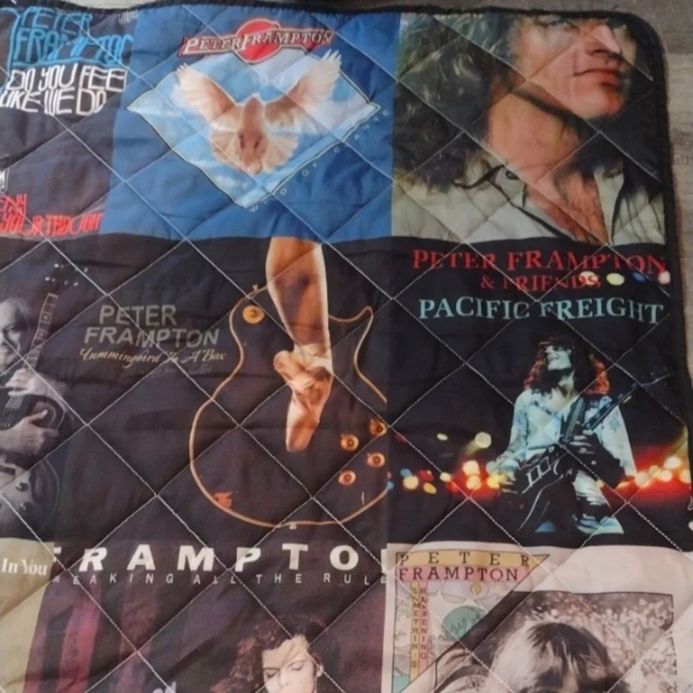 New Peter Frampton Full Size quilted bedspread Handmade Blanket